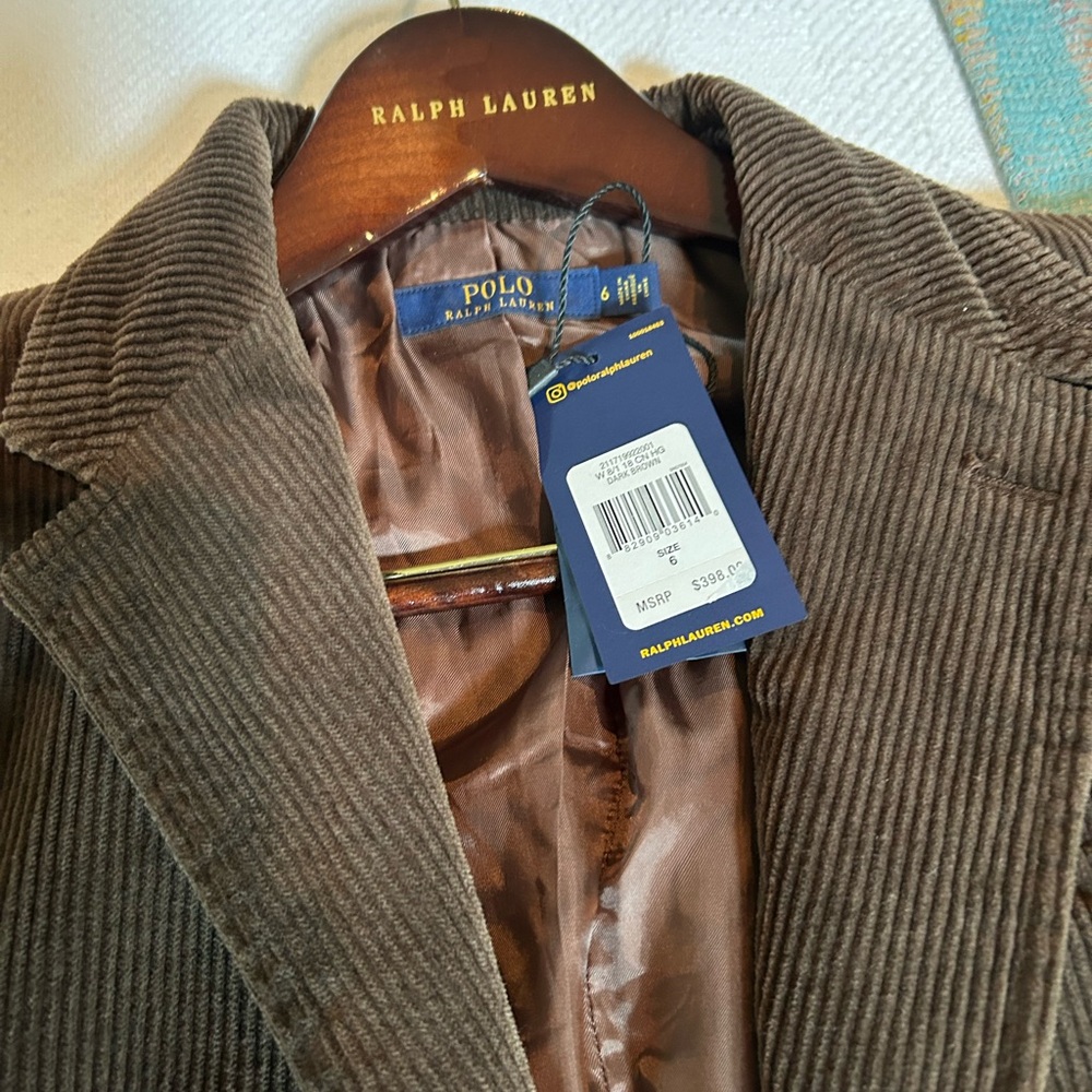 Ralph Lauren Women's Corduroy Blazer Sz 6